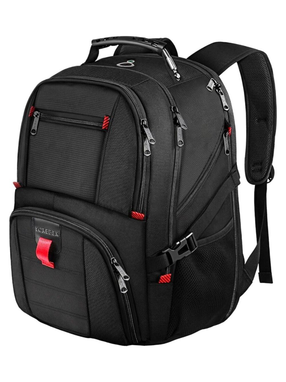 Large Laptop Backpack 17 Inch Water Resistant Polyester TSA Travel Business Bag